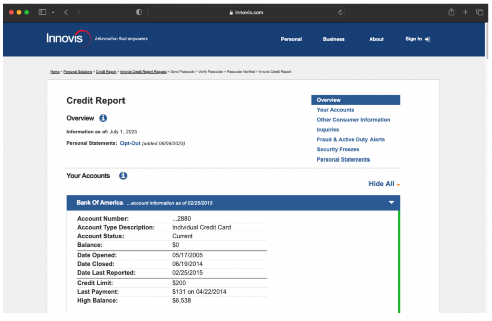 How to Pull your Innovis Credit Report and Save as PDF Swift Law North